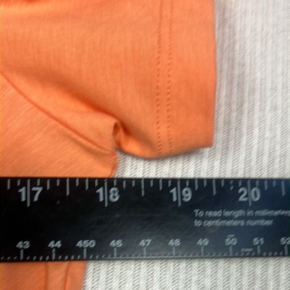 NWT Nation LTD Alina Tee T-Shirt Women’s Size Large Cadmium Orange Shirring - Picture 7 of 11